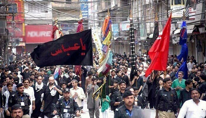 Tight security arrangements in Peshawar today on the occasion of Ashura day