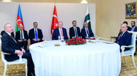 Kazakhstan: The Prime Minister of Pakistan participated in the tripartite meeting with the presidents of Turkey and Azerbaijan