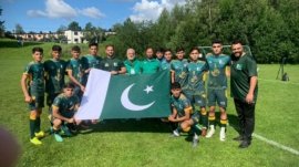 Pakistan Street Child Football Team defeated Astor Club of Norway