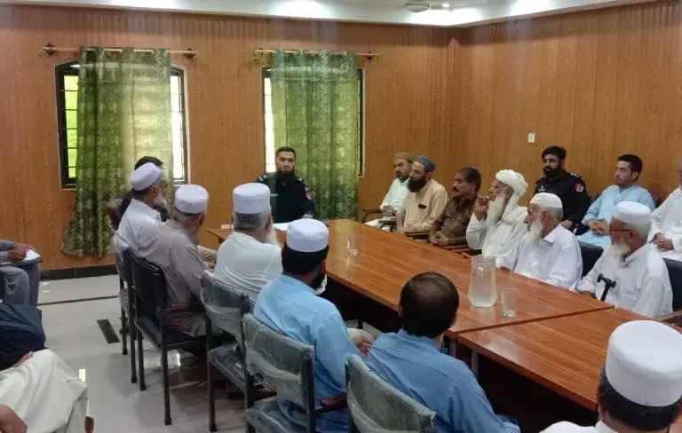 Kohat Muharram Joint meeiting between locals and Police