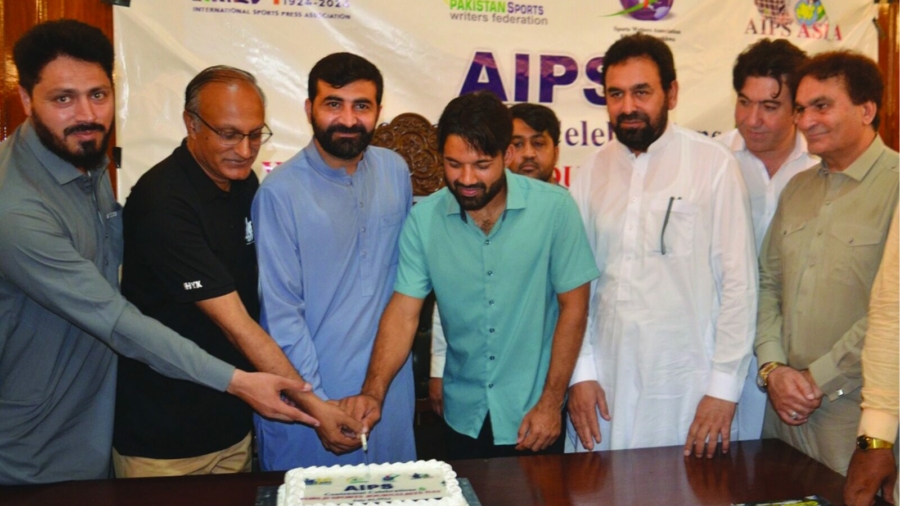 On World Sports Journalists Day, a grand ceremony was organized in the Khyber Pakhtunkhwa Assembly