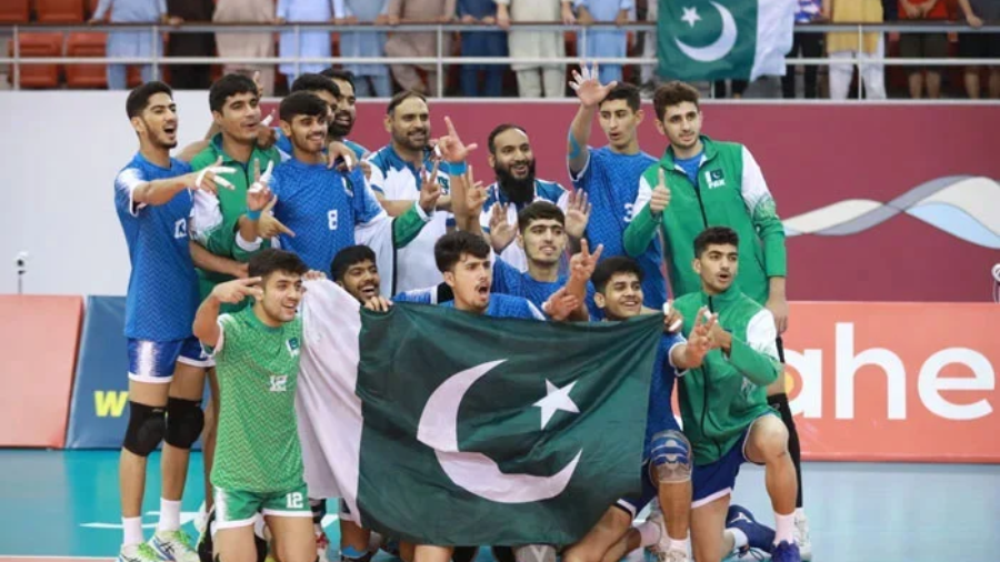 Pakistan won the bronze medal in the Asian Under-18 Volleyball Championship