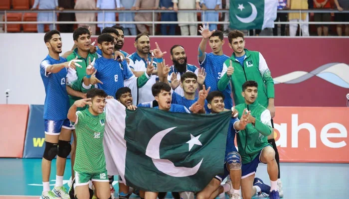 Pakistan won the bronze medal in the Asian Under-18 Volleyball Championship