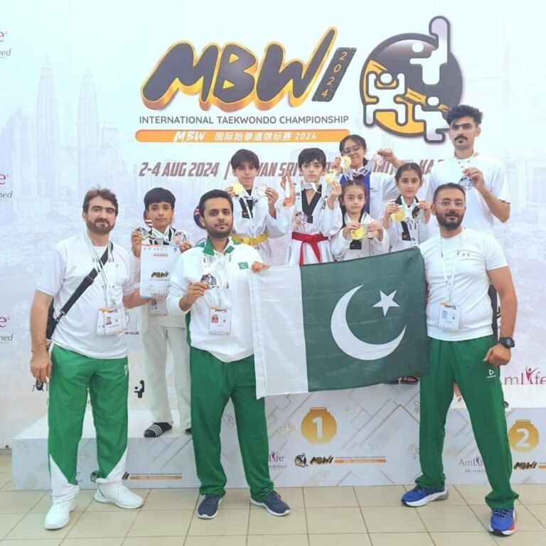 Record success of Pakistan Taekwondo team in Militia