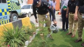 Peshawar: "Plant for Pakistan" campaign launched at Traffic Headquarters ٹریفک