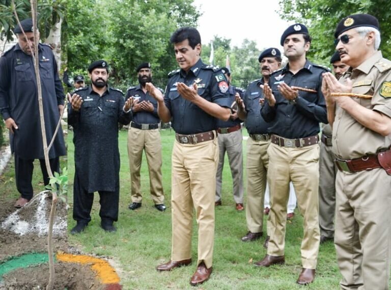 Abbottabad Police formally launched the plantation drive شجرکاری