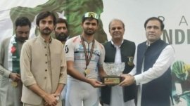Nowshera: Cycle race concluded on the occasion of 77th Independence Day سائیکل ریس