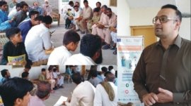 Mardan: Awareness session on safe and legal migration by Migrant Resource Center Peshawarمردان