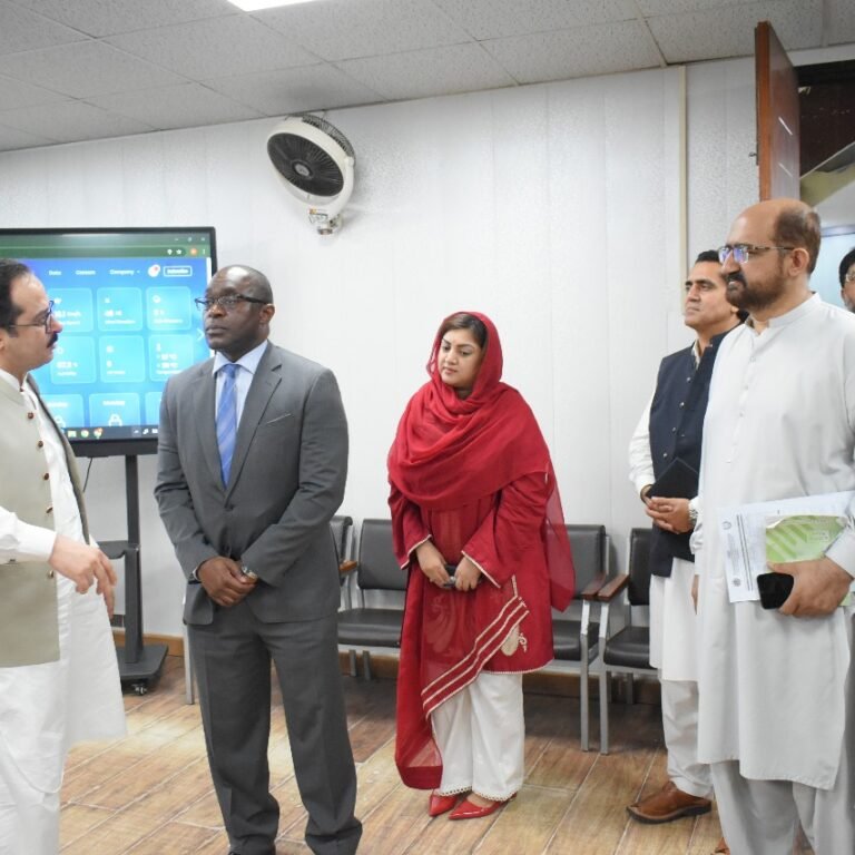US Consul General's visit to PDMA office قونصل جنرل