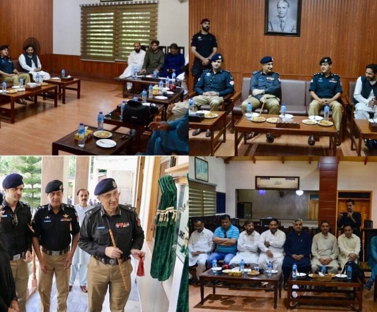Inspector General of Police Akhtar Hayat Khan visit Abbottabad
