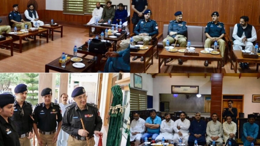 Inspector General of Police Akhtar Hayat Khan visit Abbottabad