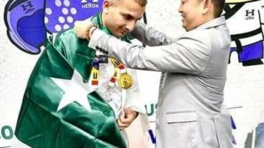 Mazhar Mehsud won gold medal in Kuala Lumpur Taekwondo Championship