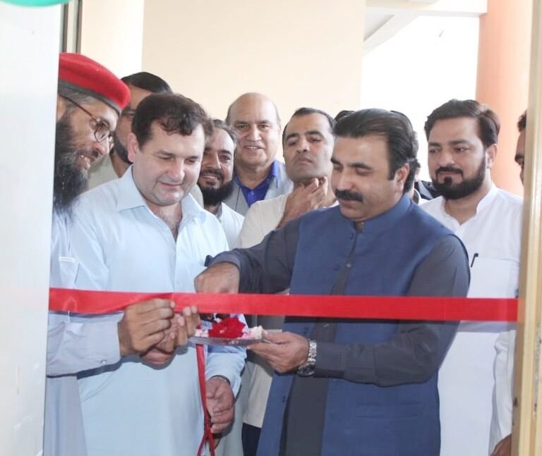 Deputy Commissioner Bitgram Asif Ali Khan inaugurated the Vaccination Center at DHQ Hospital Bitgram