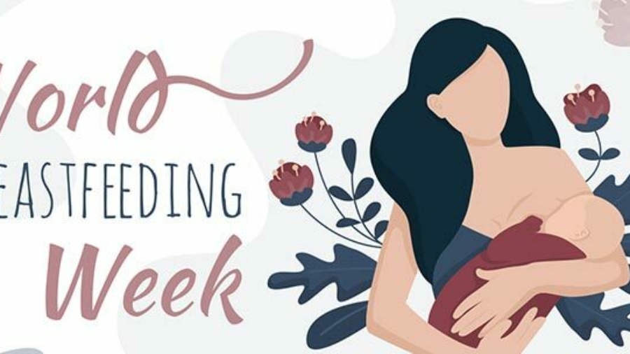 Commencement of World Breastfeeding Month ماں