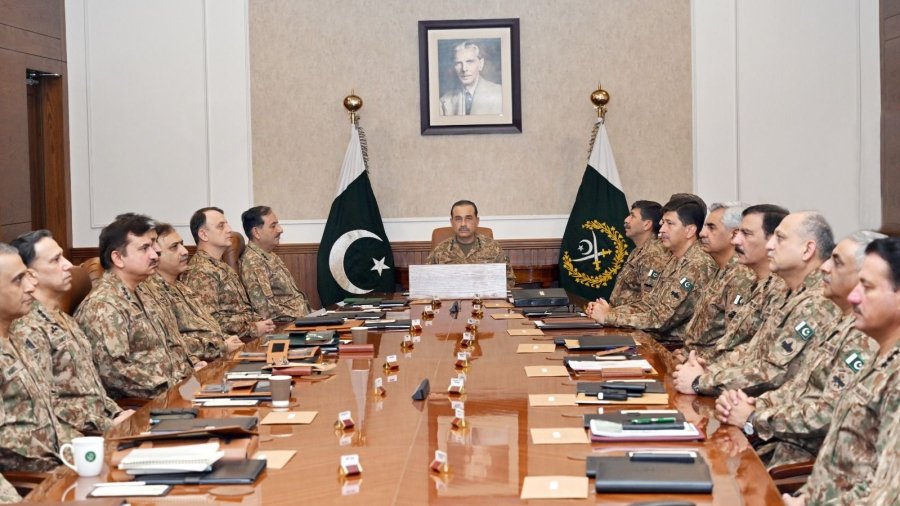 Army General Syed Asim Munir chaired the Corps Commanders Conference.آرمی چیف