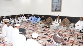 North Waziristan: Jirga of political leaders with military and civil officials