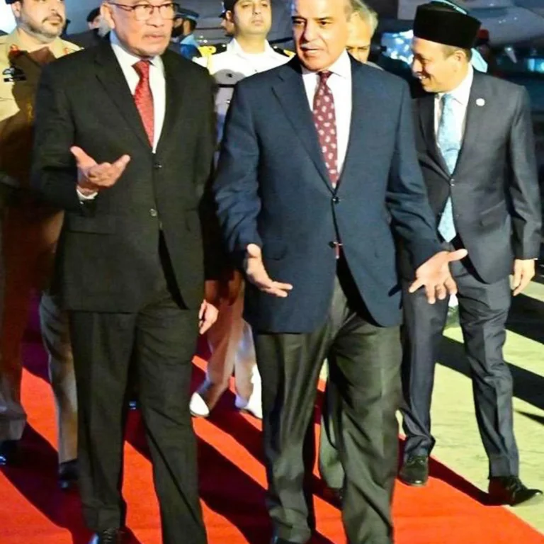 Malaysian Prime Minister Anwar Ibrahim arrived in Pakistan on a 3-day official visit