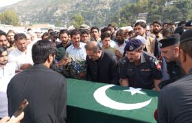 Namaz-e-Janaza of martyred soldier Mehran offered in Dir Bala