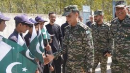 Commandant Dir Scouts Brigadier Sanaullah surprise visit to Government High School
