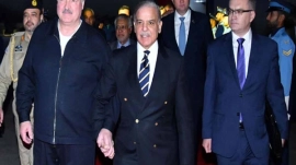 The arrival of the President of Belarus at the Prime Minister's House, a warm welcome