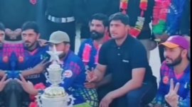 A cricket match was held between the soldiers of the Pak Army during late police hours