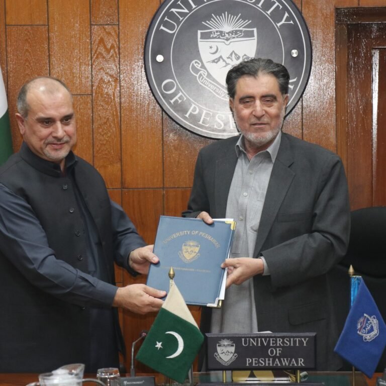 Agreement between University of Peshawar and CGPA