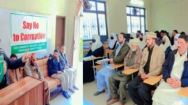 Abbottabad: Ceremony regarding "Anti-Corruption Day".