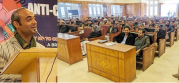 Conducting seminar and walk regarding Anti-Corruption Week in Mansehra
