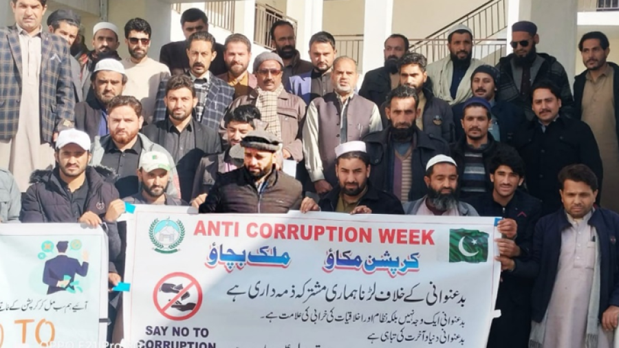 Conducting Pals Kohistan awareness campaign in relation to anti-corruption