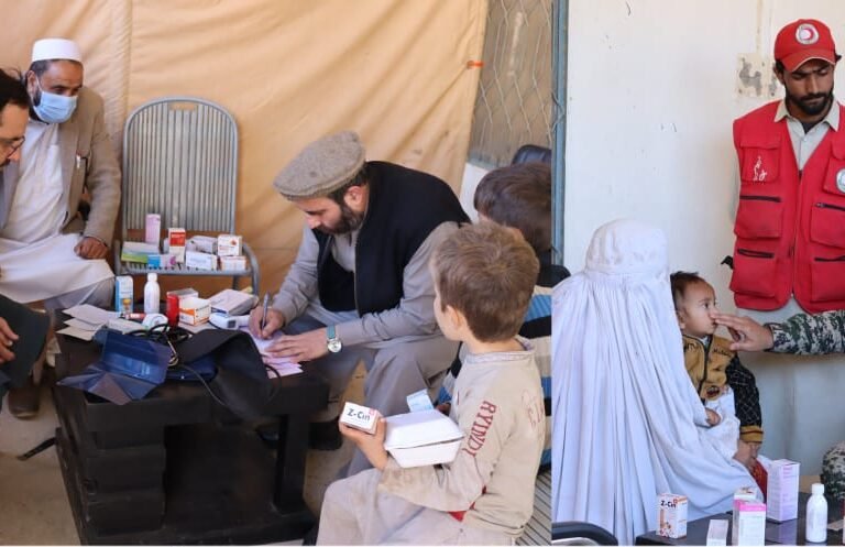 Organizing a free medical camp for the displaced victims due to Karam riots