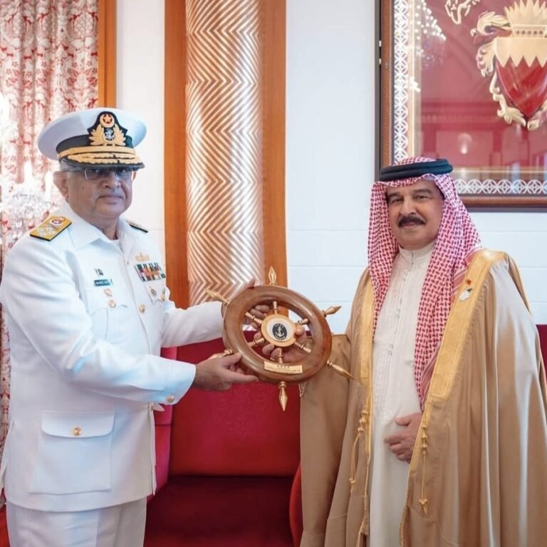 Pakistan Navy Chief Admiral Naveed Ashraf's visit to Bahrain