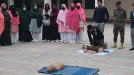 Rescue: One-day Basic Life Support Training organized for Charsadda students