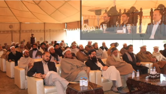 A Grand Jirga organized by Frontier Corps Khyber Pakhtunkhwa North was held in Fort Balahisar of Peshawar