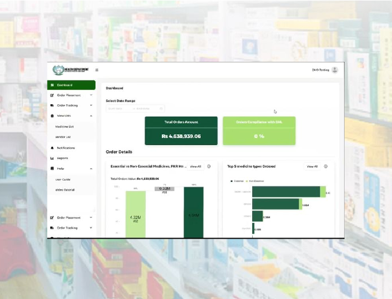 Introducing the first online medicine ordering portal of Khyber Pakhtunkhwa Health Department