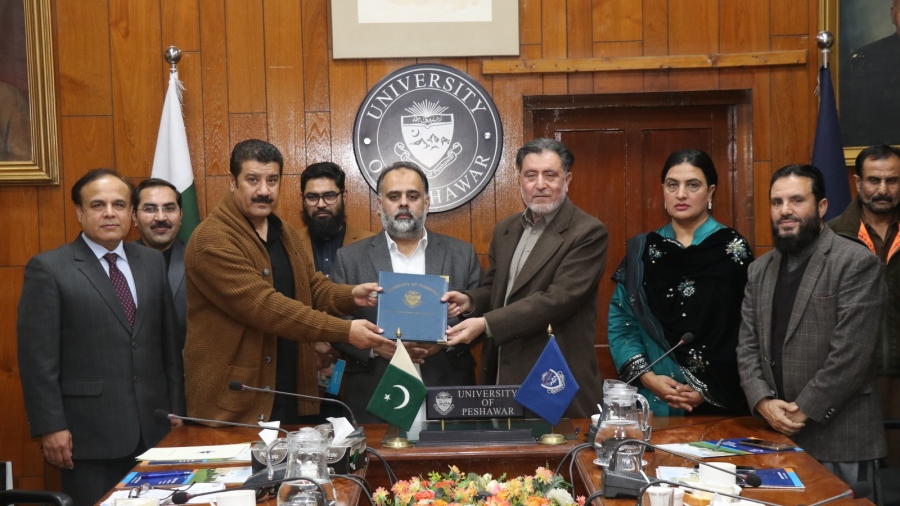 Three-year agreement signed between University of Peshawar and Directorate of Social Welfare