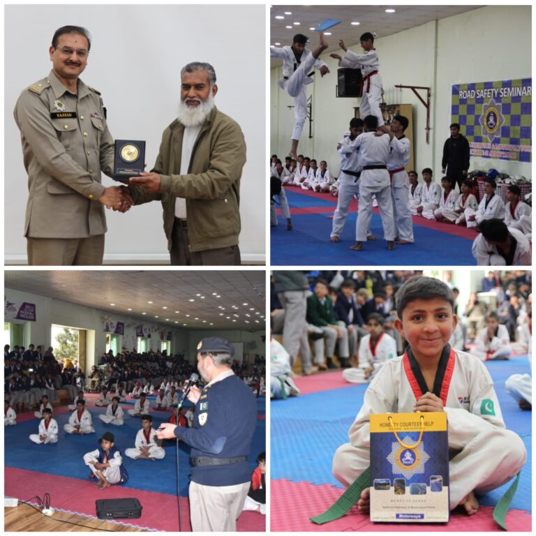 Haripur: Conducting road safety seminar by Motorway Police