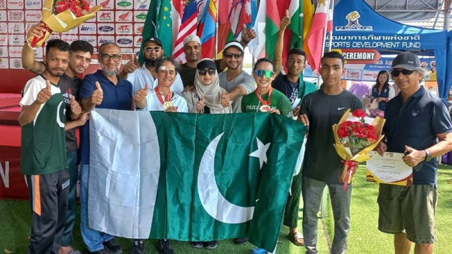 Pakistan won 2 medals in Asian Road Cycling Championship