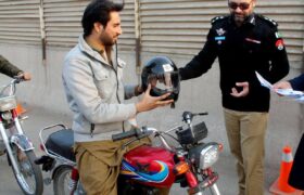 Helmet usage awareness and distribution of free helmets in Peshawar