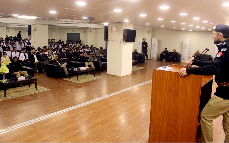 Awareness seminar on traffic rules at North West General Hospital organized by Traffic Police Peshawar