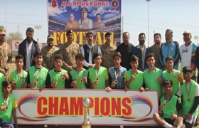 Kohat: Organized football talent hunt tournament by Pakistan Army