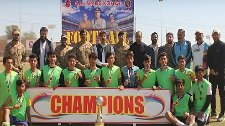 Kohat: Organized football talent hunt tournament by Pakistan Army