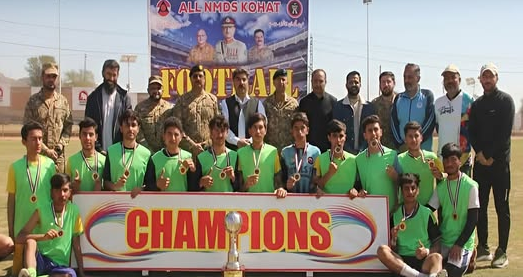 Kohat: Organized football talent hunt tournament by Pakistan Army