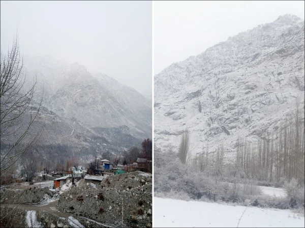 Snowfall and rain continue in Lowari Tunnel and suburbs