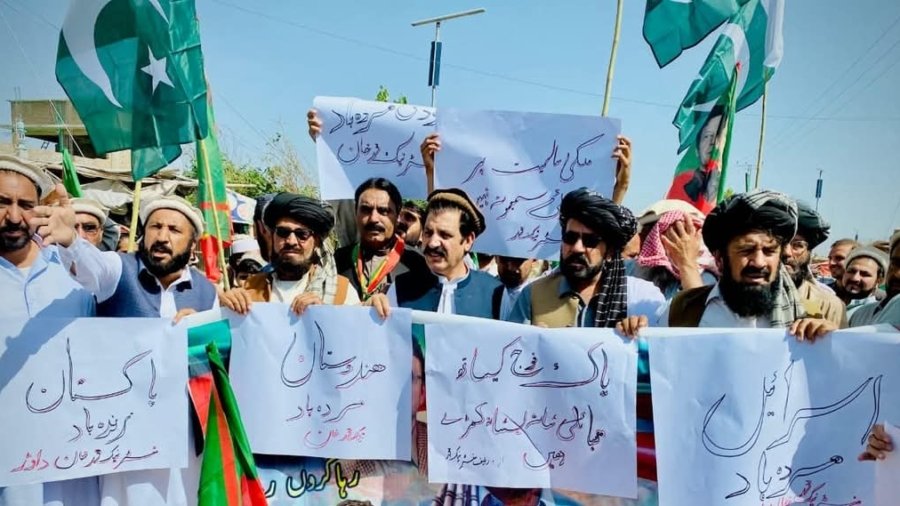 North Waziristan: Rally held in connection with Pakistan's historic victory against India