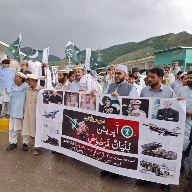 Orakzai: Conducting a peaceful rally to pay tribute to the Pakistan Army
