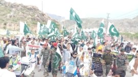 Defense of the People of Khyber Landikotal Pakistan Solidarity March