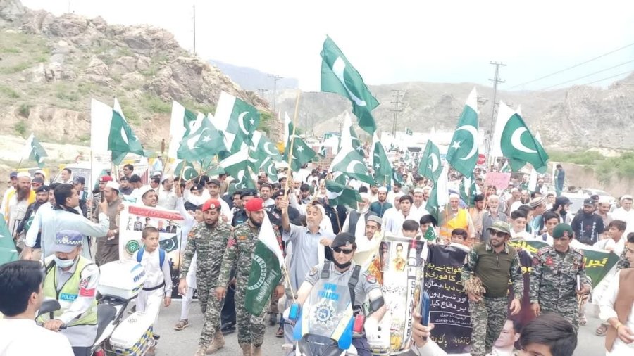 Defense of the People of Khyber Landikotal Pakistan Solidarity March