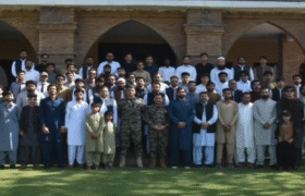 A delegation of male and female students from various universities of Khyber Pakhtunkhwa visited Balahisar Fort