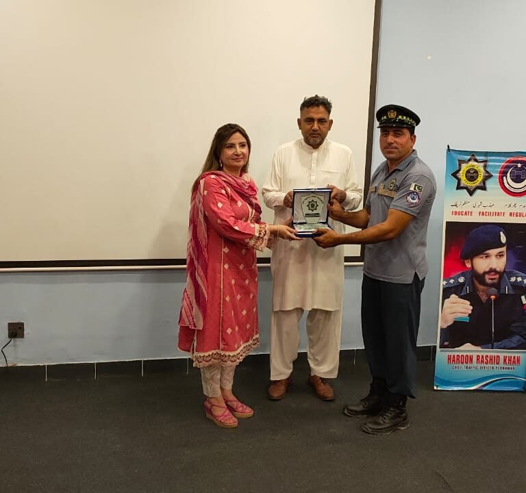 Traffic Rules Awareness Seminar at Home Economics Girls College Peshawar University