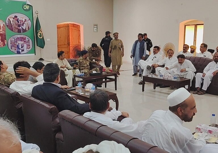 Bannu Jirga with Commissioner and Army